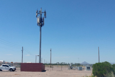 Cell Tower Easement in open lot Mesa Arizona